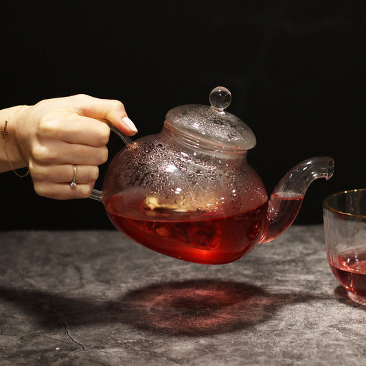 Bule de Vidro com Infusor Pérola Redonda, 800 ml