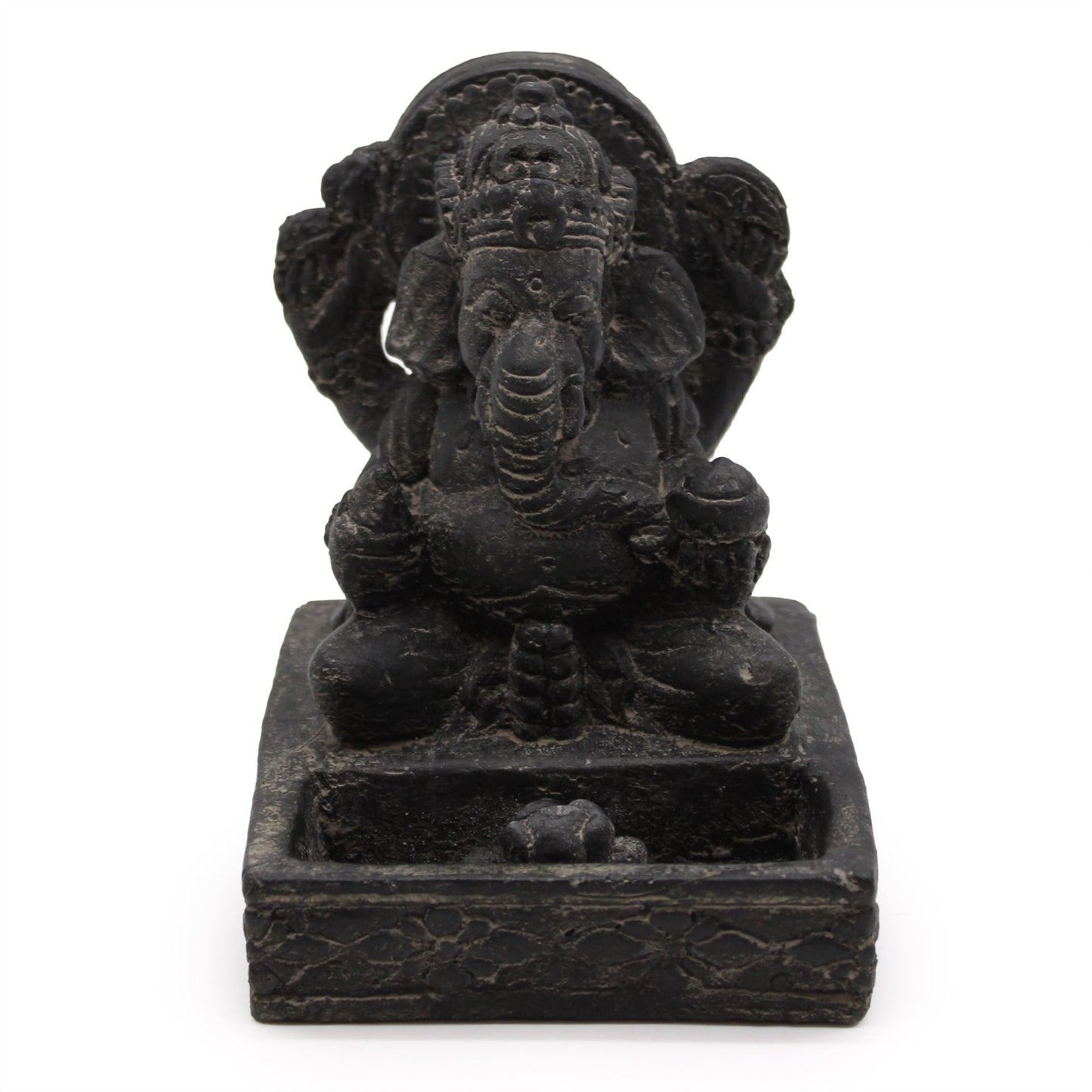 Queimador de Incenso Ganesh Feng Shui (Preto Envelhecido)
