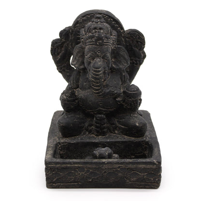 Queimador de Incenso Ganesh Feng Shui (Preto Envelhecido)