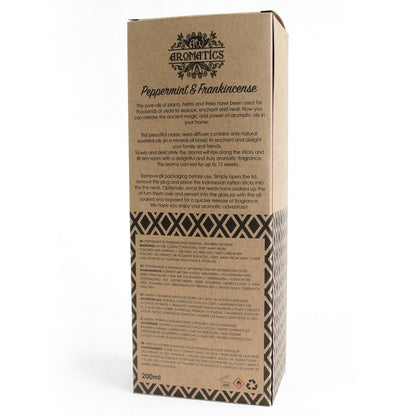 Difusor de Vareta com Óleos Essenciais - Menta e Frankincense