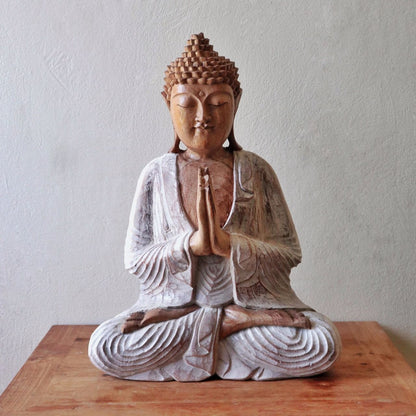 Estátua de Buda Caiada - 40cm Boas-vindas