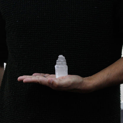 Torre de Selenite Natural - 5 cm