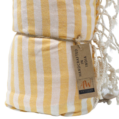 Toalha Pareo de Algodão 100x180 cm — Amarelo Sol