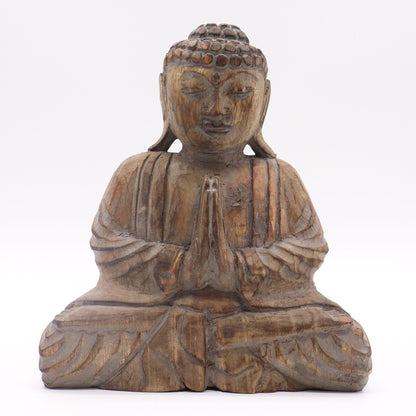 Conjunto Buda Feng Shui - Hamsa - Cinzento