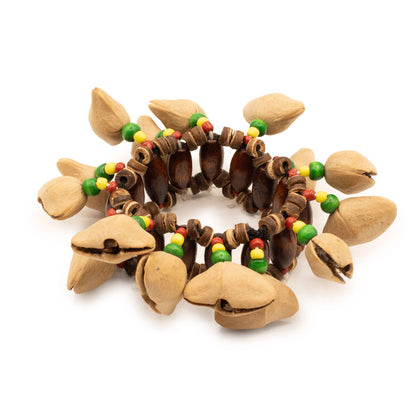 Chocalho de Mão com Conchas Kenari (15 peças)
