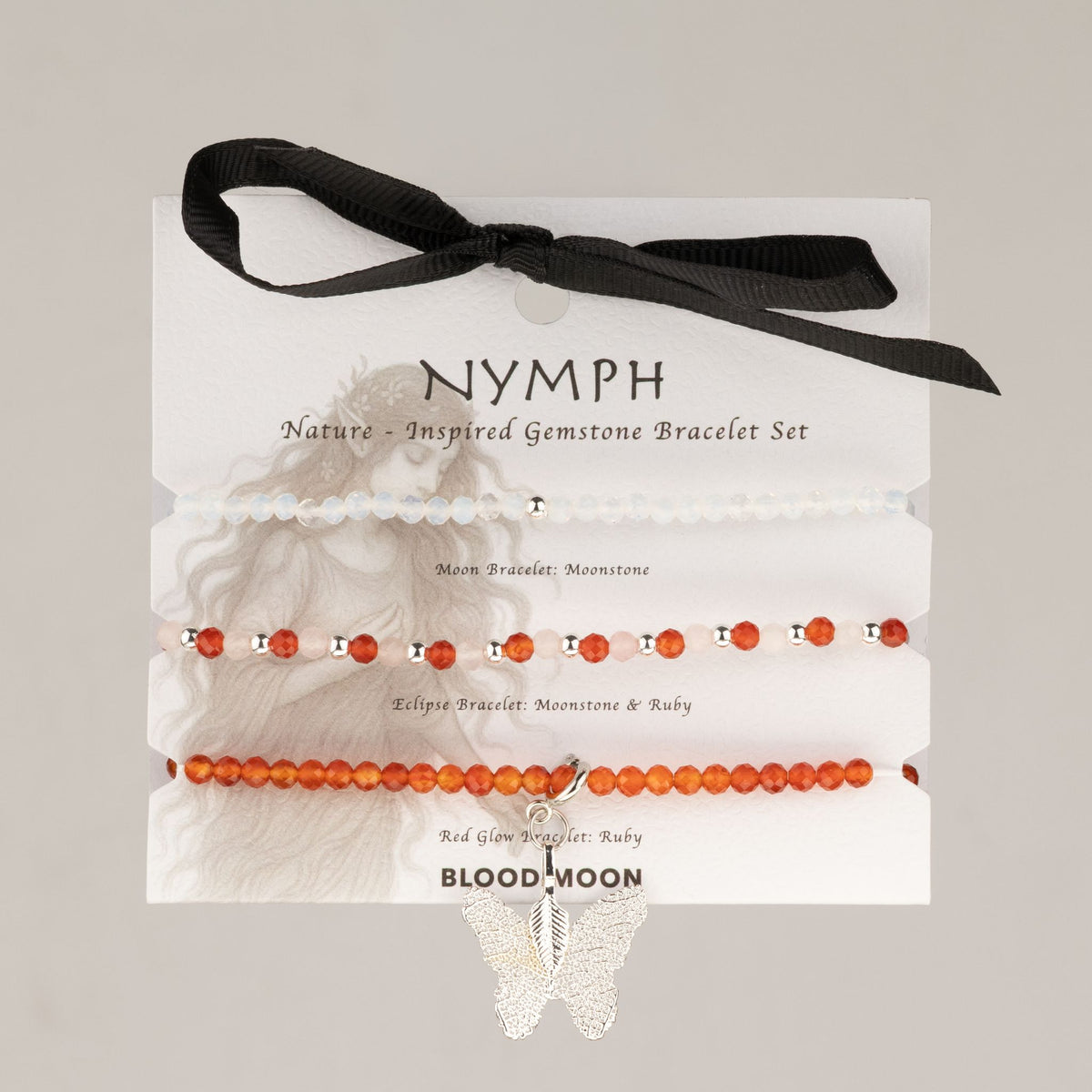 Conjunto de Pulseiras Ninfa Lua de Sangue