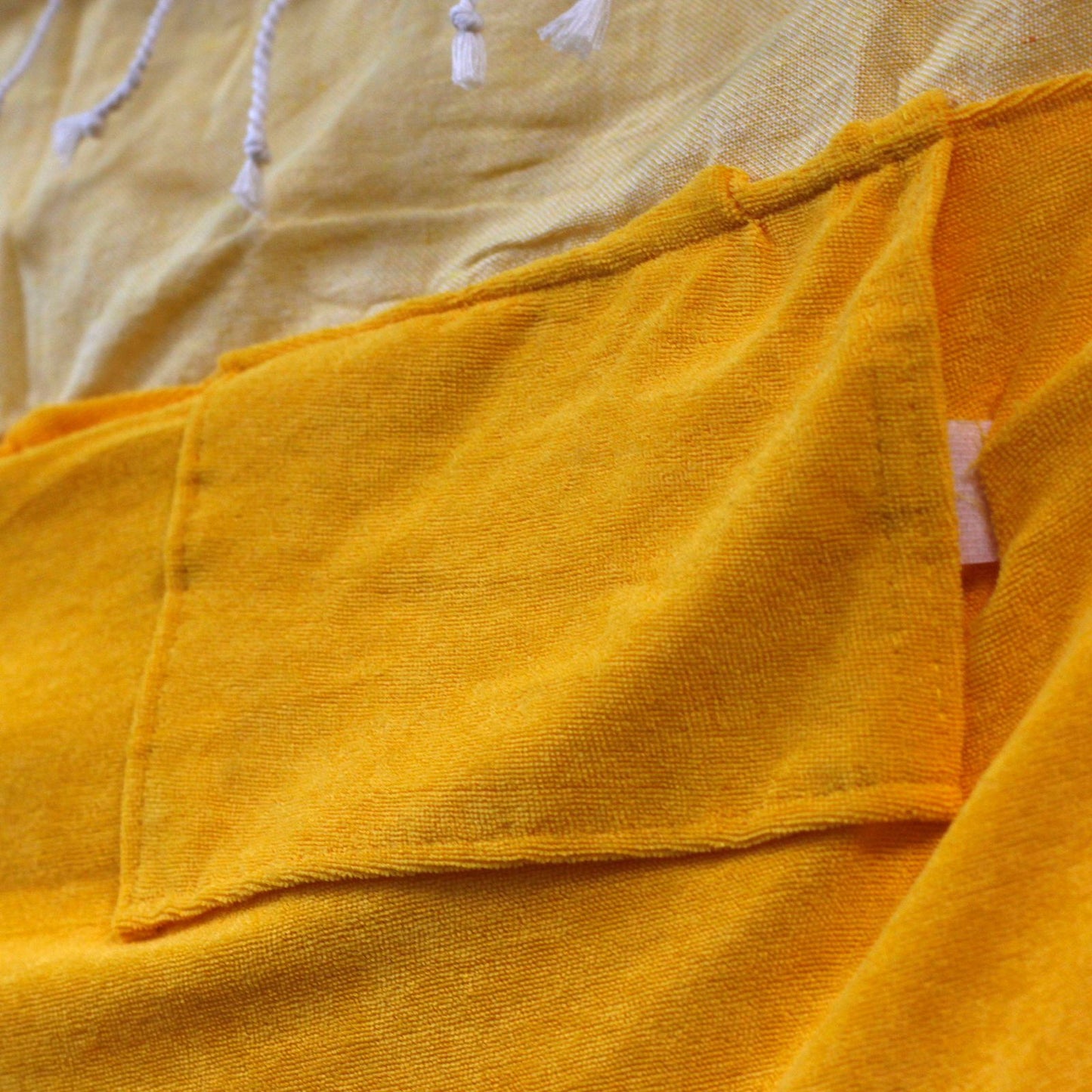 Toalha Pareo de Algodão 100x180 cm — Amarelo Sol