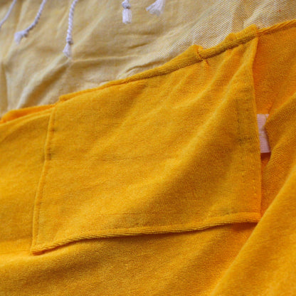 Toalha Pareo de Algodão 100x180 cm — Amarelo Sol