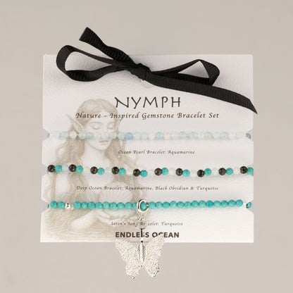 Conjunto de Pulseiras Ninfa Oceano Sem Fim