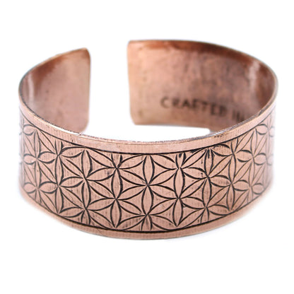 Pulseira Tibetana de Cobre - Flor da Vida