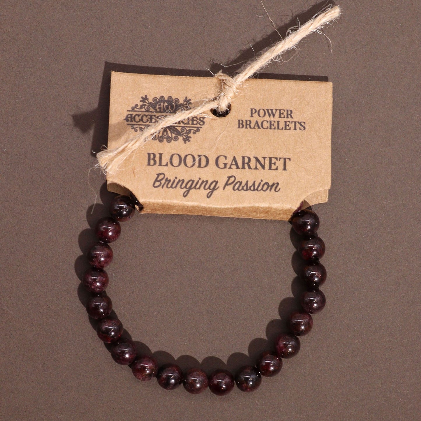 Pulseira Energética de Granada de Sangue