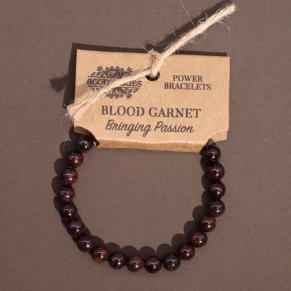 Pulseira Energética de Granada de Sangue