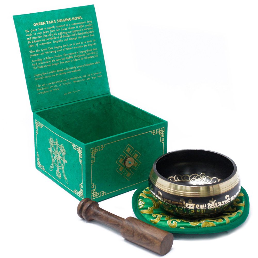 Taça Tibetana - Tara Verde 10 cm