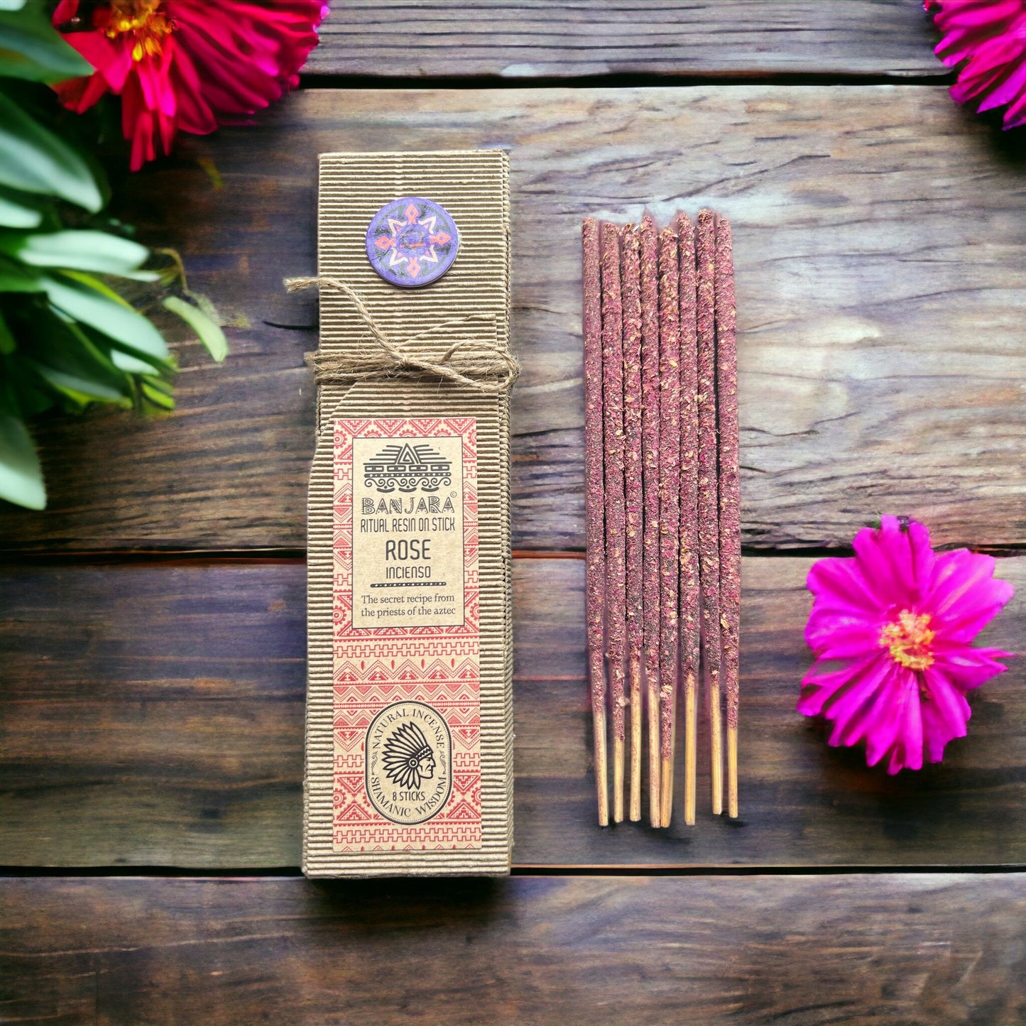Incenso de Resina para Rituais - Rosa
