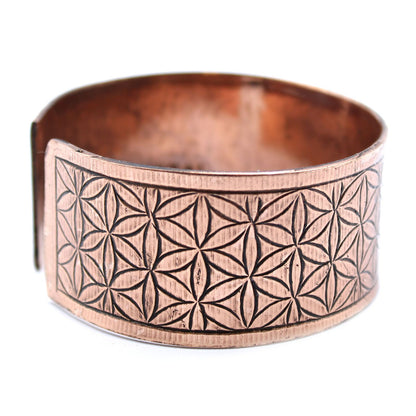 Pulseira Tibetana de Cobre - Flor da Vida