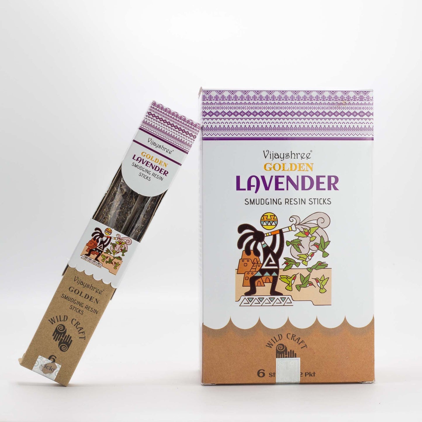 Incenso de Resina Dourado - Lavanda 30g