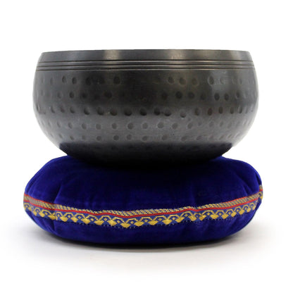 Taça Tibetana Média Martelada Preta - 15 cm