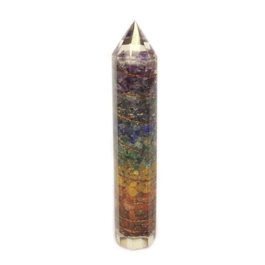 Orgonite de Água 15 cm com Cobre e Cristais
