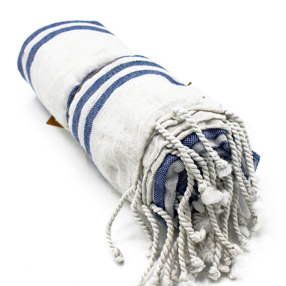 Toalha Hammam Spa 90x170 cm — Azul Oceano
