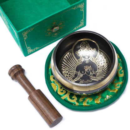 Taça Tibetana - Tara Verde 10 cm