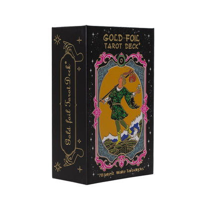 Cartas de Tarot com Lâmina Dourada - com folheto