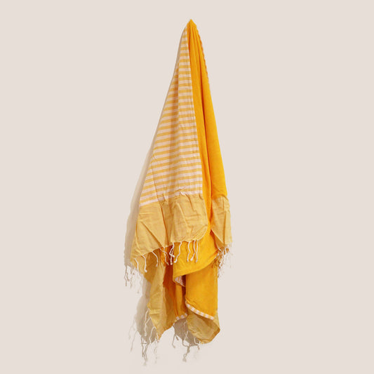 Toalha Pareo de Algodão 100x180 cm — Amarelo Sol