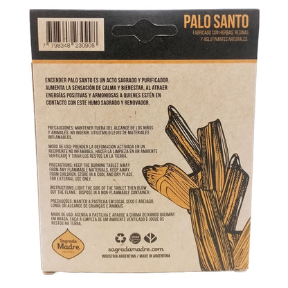 Pastilhas de Incenso em Resina X4 - Palo Santo