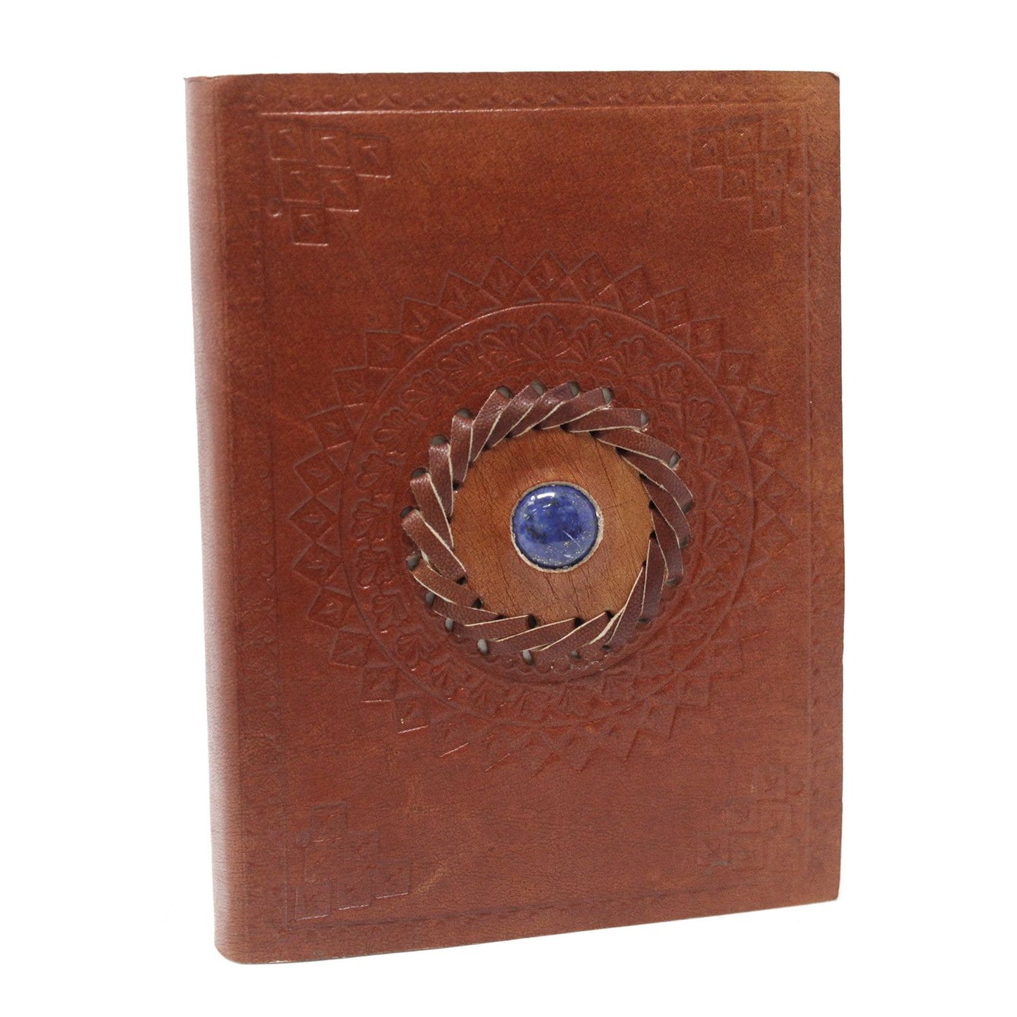 Caderno de Couro Genuíno - Lapis-Lázuli