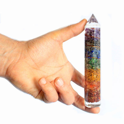 Orgonite de Água 15 cm com Cobre e Cristais