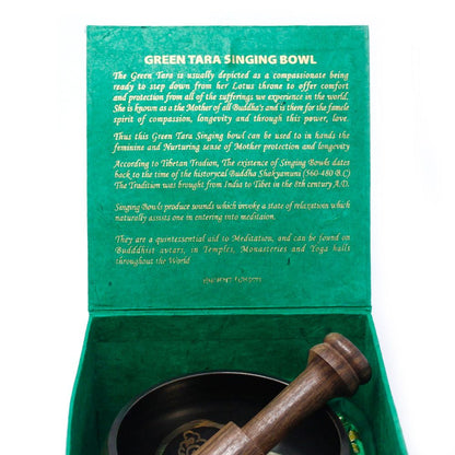 Taça Tibetana - Tara Verde 10 cm