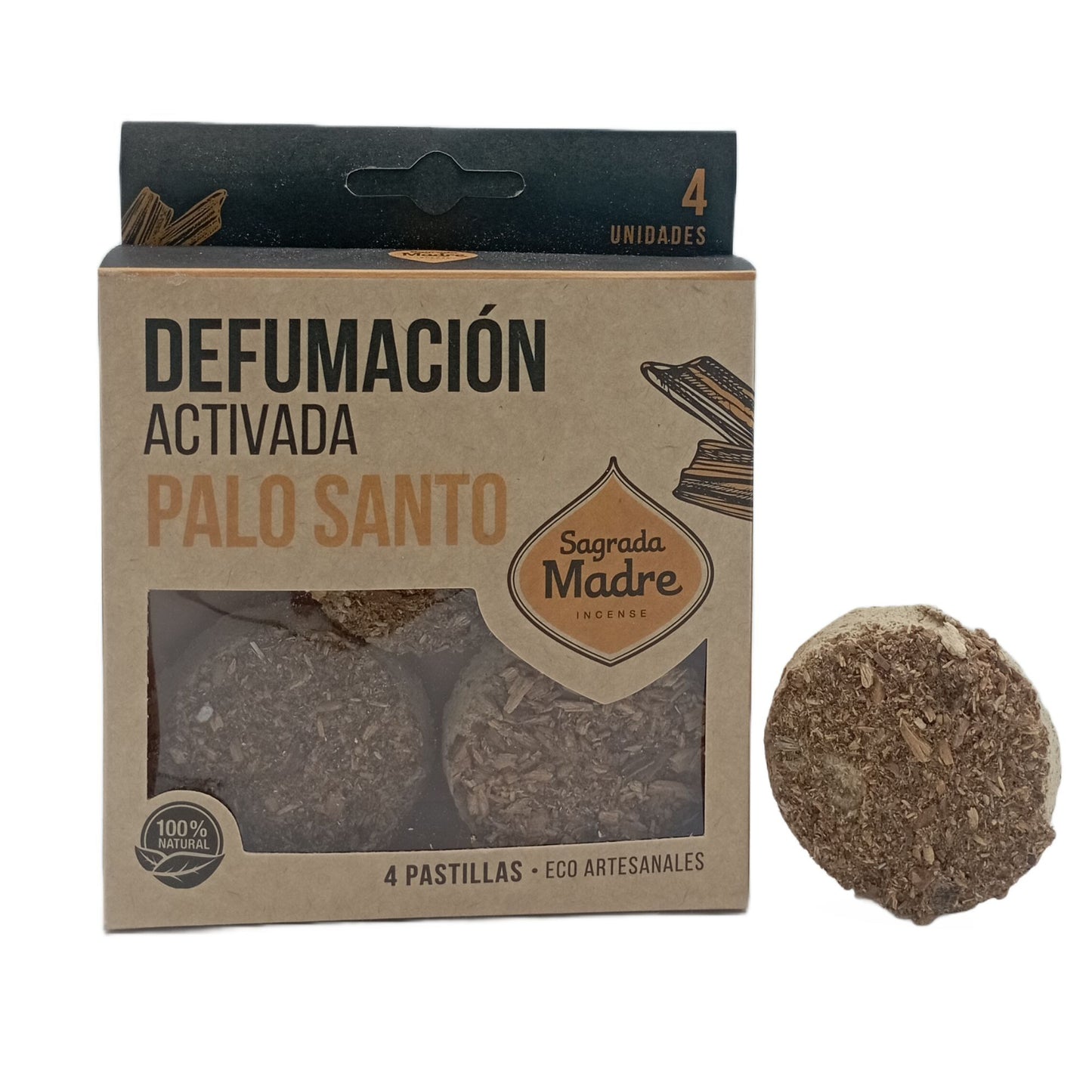 Pastilhas de Incenso em Resina X4 - Palo Santo
