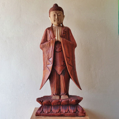 Estátua de Buda de Pé - 1m Boas-vindas