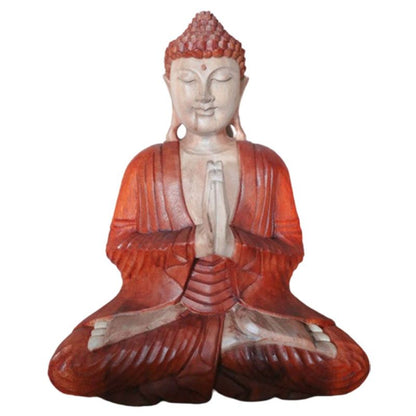 Estátua de Buda Esculpida à Mão - 40cm Boas-vindas