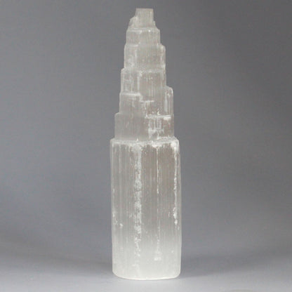 Torre de Selenite Natural - 20 cm