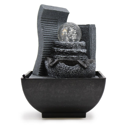 Fonte de Água de Mesa - Formação Rochosa em Cascata (18x13x13 cm)