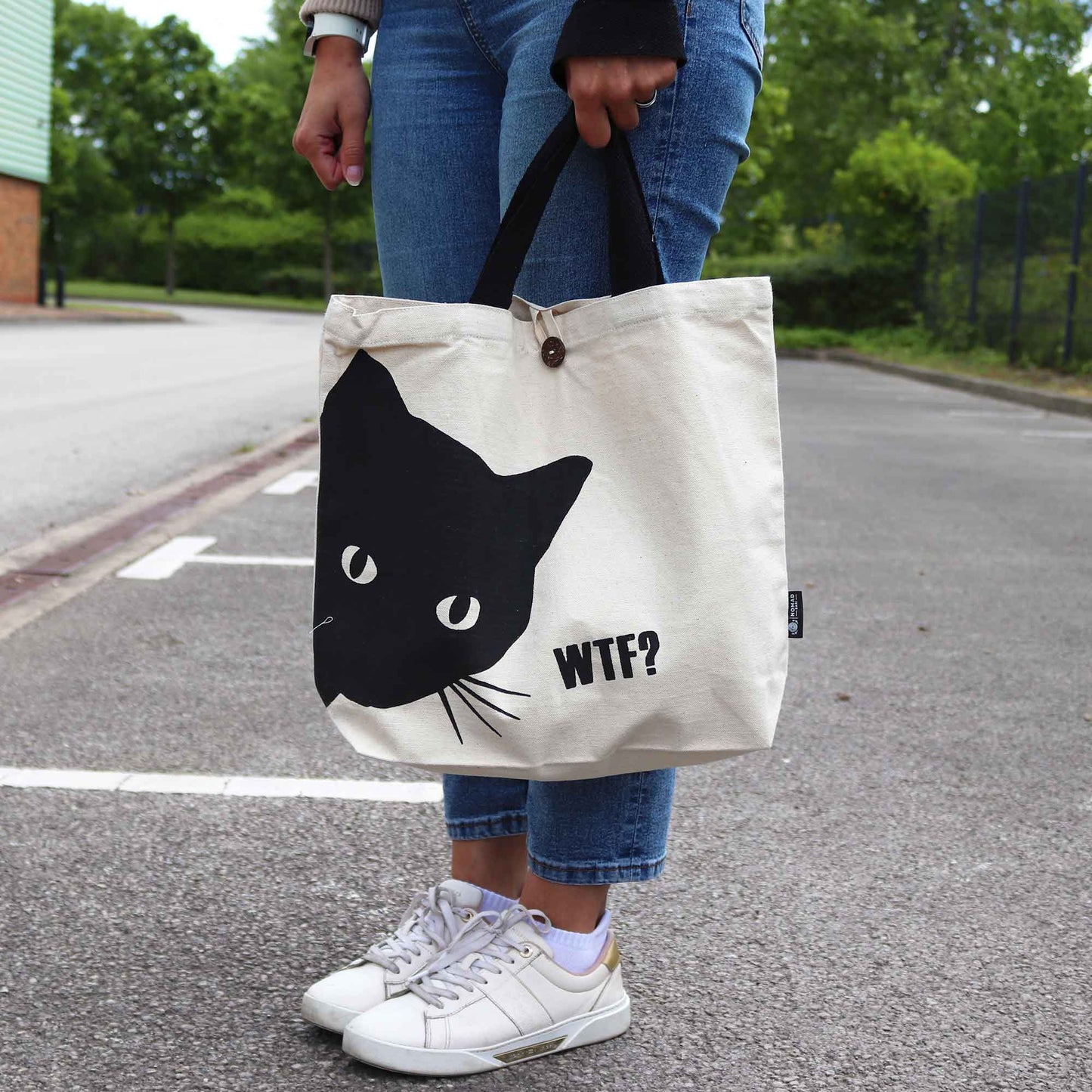 Bolsa Tote Icónica Nomad Sari - Black Cat - Classic 10oz