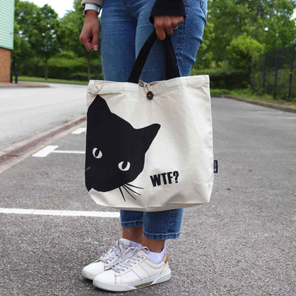 Bolsa Tote Icónica Nomad Sari - Black Cat - Classic 10oz