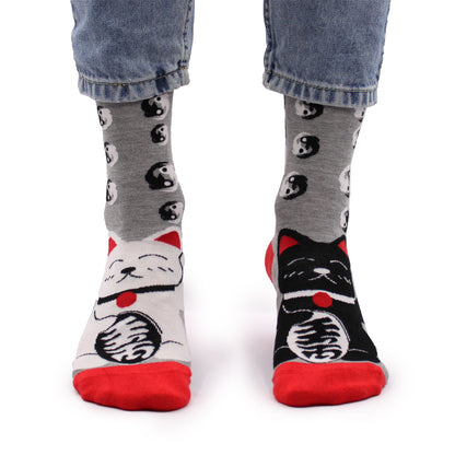 Meias de Bambu Hop Hare – Gato da Sorte (S · EU 36–40)