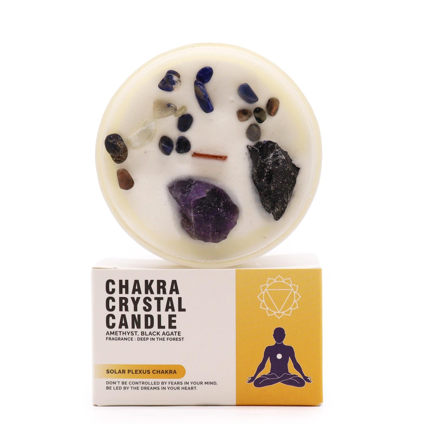 Vela de Cristal Chakra - Chakra do Plexo Solar (Manipura)