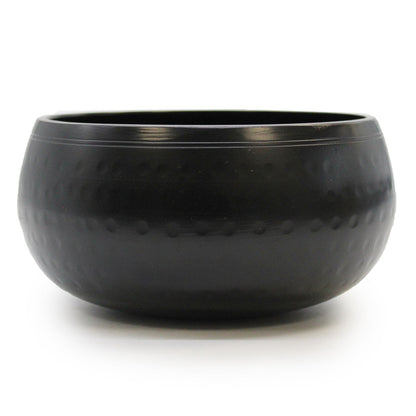 Taça Tibetana Média Martelada Preta - 15 cm