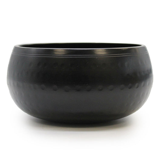 Taça Tibetana Média Martelada Preta - 15 cm