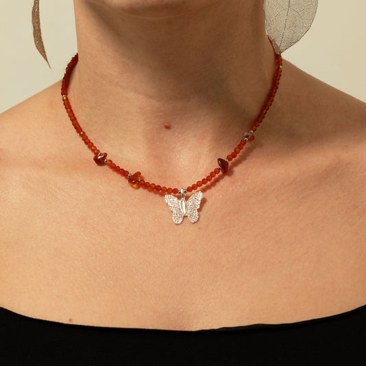 Colar Ninfa de Rubi Lua de Sangue