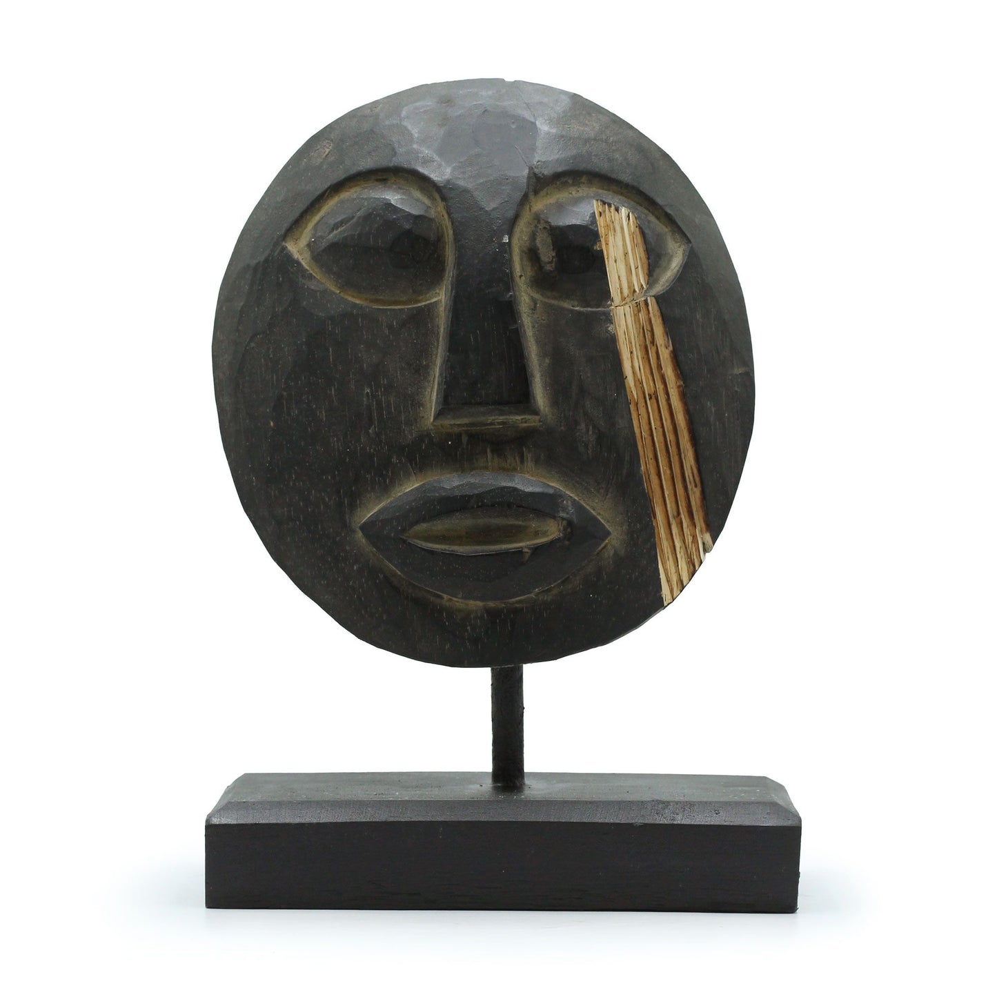 Máscara Decorativa Tribal Timor - Preta 27x20cm