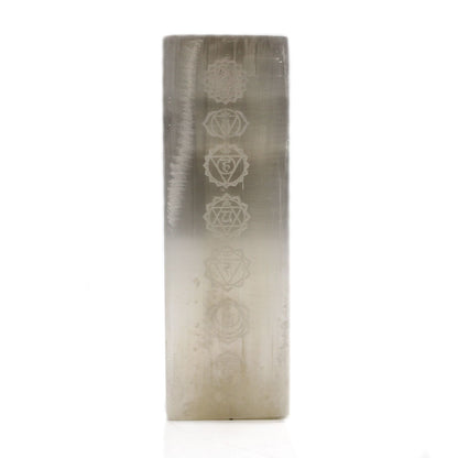 Candeeiro Bloco de Selenite 25cm - Chakra