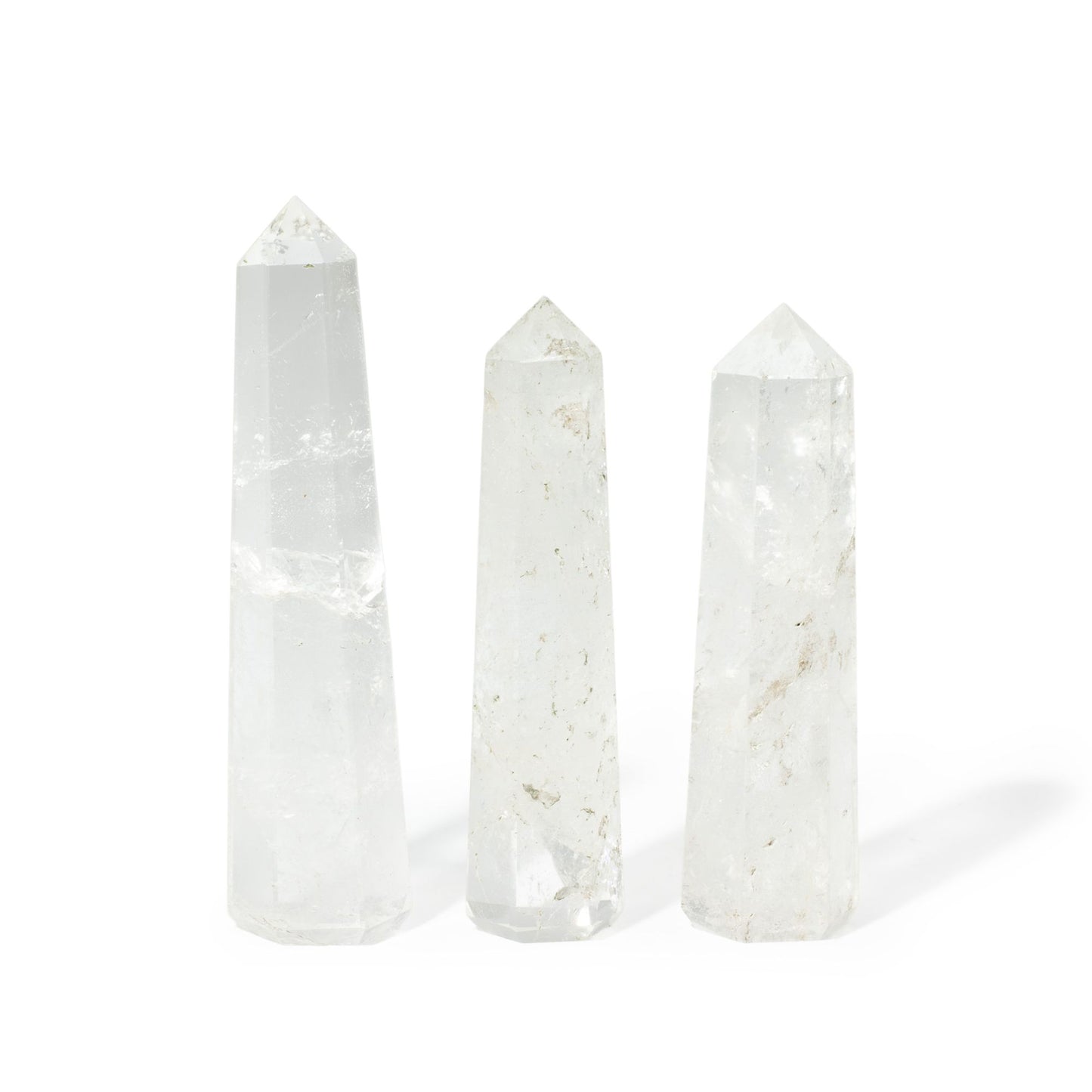 Ponta de Obelisco Quartzo Transparente — aprox. 11 cm