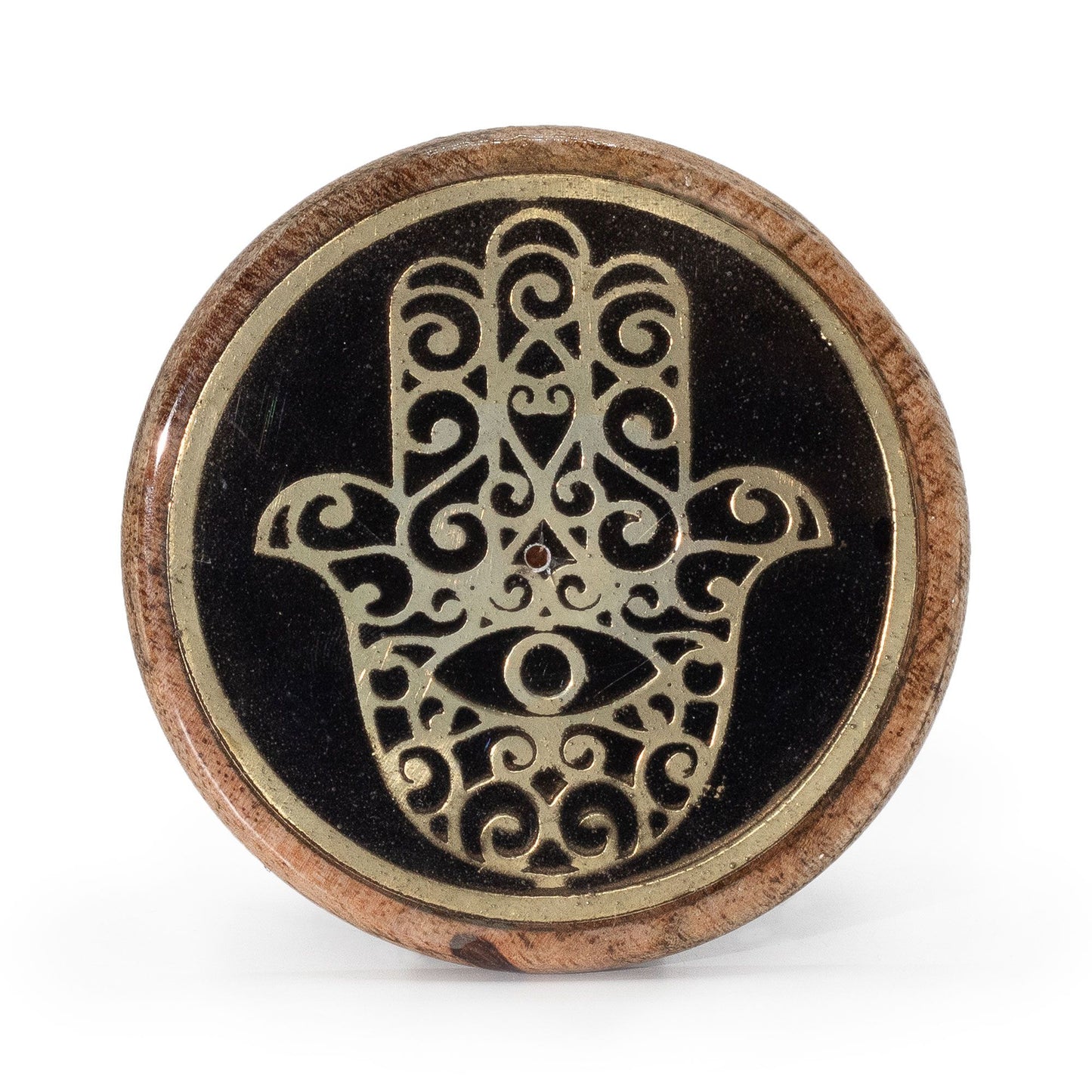 Suporte Madeira para Incensos - Hamsa