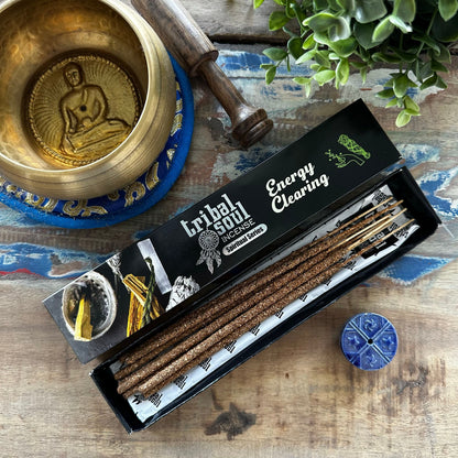 Incenso Tribal Soul com Suporte - Limpeza de Energia