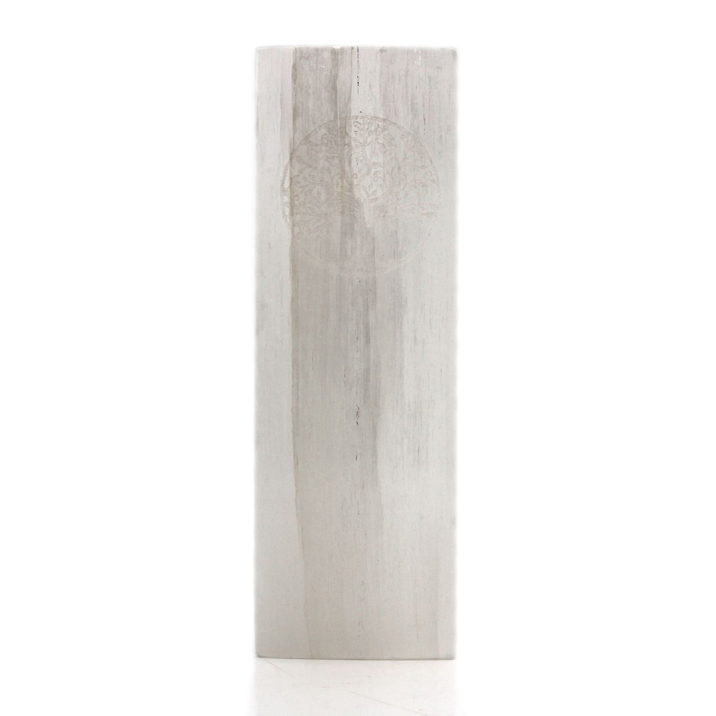 Candeeiro Bloco de Selenite 25cm - Árvore da Vida