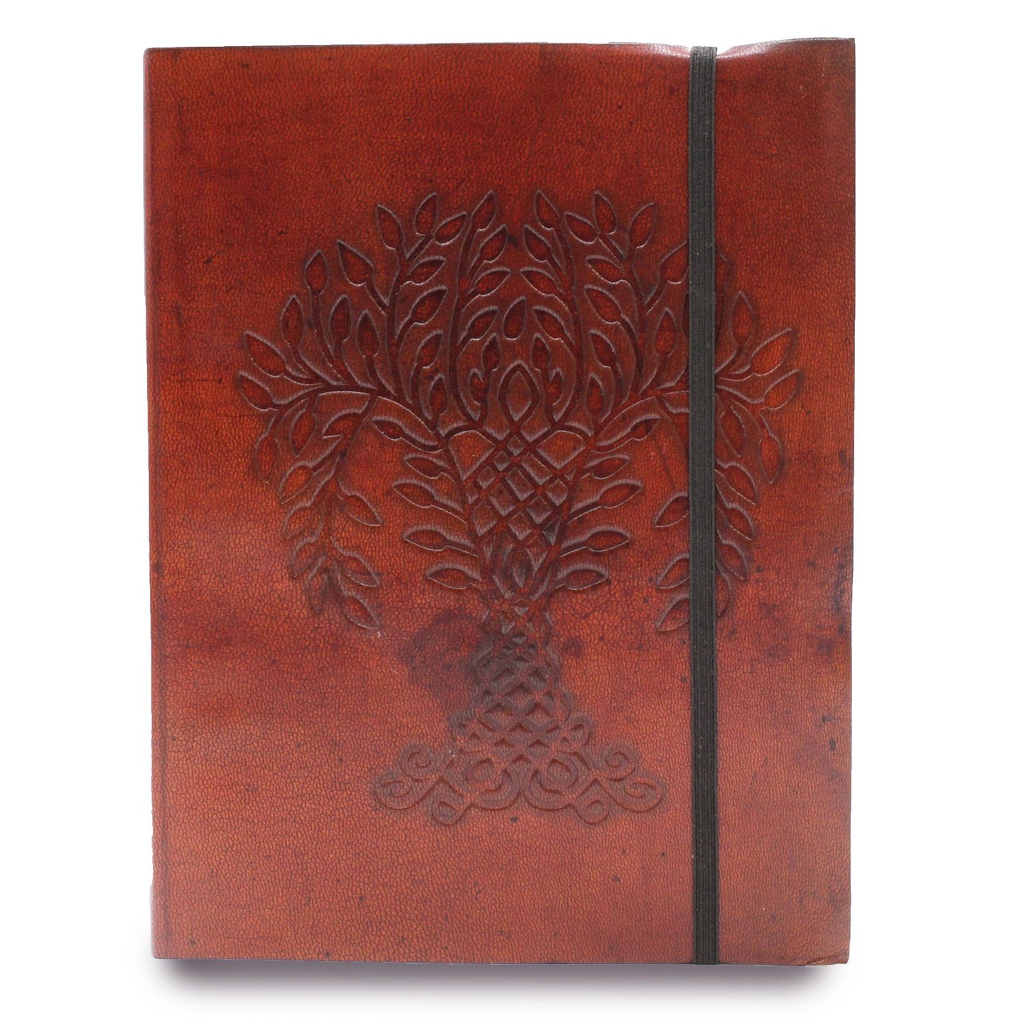 Caderno Médio de Couro Vegetal - Árvore da Vida