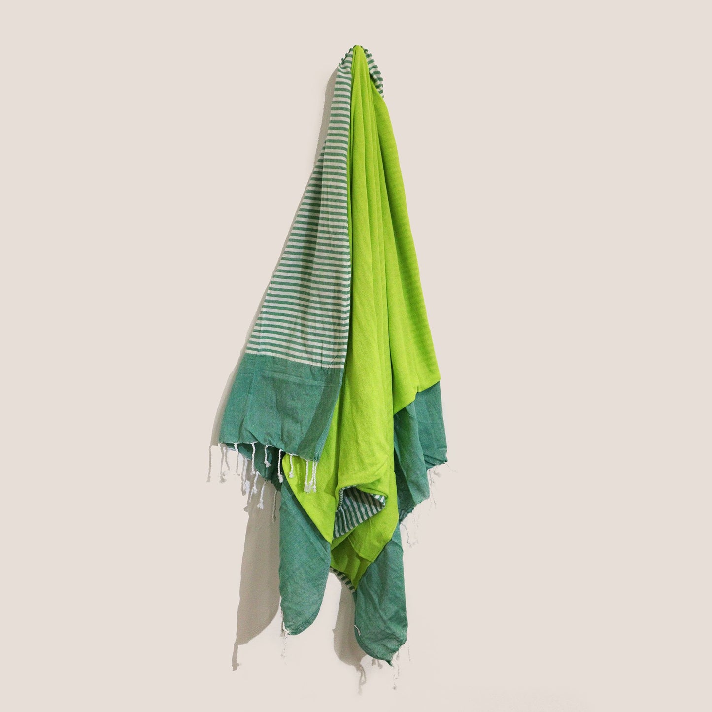 Toalha Pareo de Algodão 100x180 cm — Verde Picnic